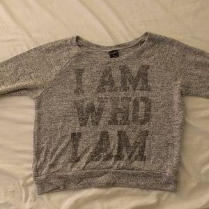 'I am who I am' sweater